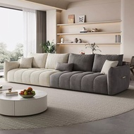 【SG Sellers】Fabric Sofa Single Double Sofa  Sofa Single  Double Sofa  Leather And Fabric Sofa Set 1/2/3 Seater