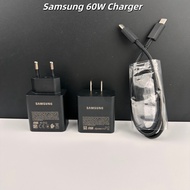 Original Samsung 60W Charger Super Fast Charge EU Adapter 1M PD Cable S26 S25 FE S24 Ultra S23 A55 A