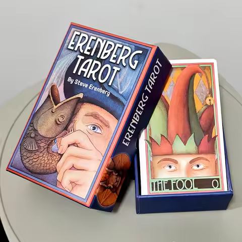 Erenberg Tarot Deck in Rigid Box, Intimate Close-Up Illustrations - Standard Tarot Cards 12*7cm Doub