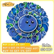 50pcs Blueberries Sticker DIY Laptop Phone Scrapbook Cartoon Blueberry Fruit Sticker Kid Toy