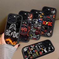 ACDC Band hp Clear Plating Casing for Samsung A06 FE A05 A16 F04 A03 A15 A25 M15 A34 A24 A14 S25 A04