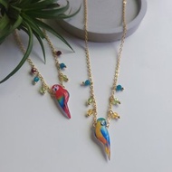 【動物們 No.064】金剛鸚鵡 水晶項鍊