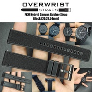 สายนาฬิกา สายยาง FKM Hybrid Canvas Rubber Strap