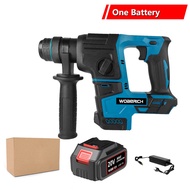 18V Multifunctional Brushless Electric Rotary Hammer Drill Cordless Rechargeable Power Tools Househo