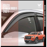 DMAX 2021-2025  SINGLE CAB 4 INCH DOOR VISOR