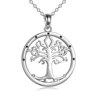 POPLYKE Lord of The Rings Tree of Gondor Necklace for Women Man 925 Sterling Silver Lord of The Ring