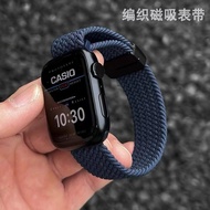 Watch Strap Nylon Watch Strap Magnetic Buckle for Apple Apple I Watch S10/9876 Elastic Loop Watch St