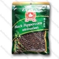พริกไทยดำเม็ด 100% BLACK PEPPERCORN ขนาดน้ำหนักสุทธิ 100 กรัม บรรจุซอง เครื่องเทศคุณภาพ คัดพิเศษ สะอาด ได้รสชาติ