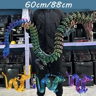 60/88CM 3D Printed  Dragon Desktop Moveable Dragon Ornament 3D Dragon Toy Surprise Birthday Gift Sup