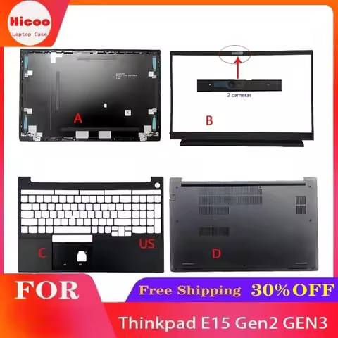 For Lenovo Thinkpad E15 Gen2 GEN3 Laptop LCD Rear Cover/Front Frame/Palm Pad/Bottom Cover/Top Cover/
