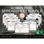 ULTIMATE EXCEL BUNDLE SPREADSHEETS | ANNUAL BUDGET | WEDDING BUDGET | HOMESTAY BUDGET | BOOKKEPING |