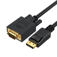 ALLAN 1.8M DisplayPort to VGA Cable 6ft DP Display Port to VGA Adapter 1080P Compatible for Monitor