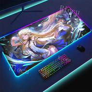 【flowerlove  shop】 RGB HD Cartethyia Wuthering Waves MousePad Game Laptop Play Mat Extra Large Kawai