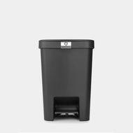 brabantia - 比利時製造 25L Stepup長形腳踏桶 (啞黑) H40.9 x L35.2 x W28cm 800269 垃圾筒 廁所垃圾筒 廚房垃圾桶 踏板桶 辦公室垃圾桶