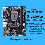 Used Assorted H81 Motherboard LGA1150 for Intel 4th Gen i3 i5 i7 DDR3