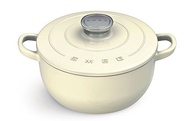 全新 SMEG 琺瑯鑄鐵鍋 24 cm
