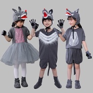 Children Animal Costume Big Gray Wolf Performance Costume Kindergarten Wolf Performance Costume Big 