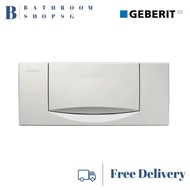 Geberit Single Flush Actuator, Top Operated, White | Geberit Top Operated Toilet Flush Plate