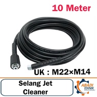 MESIN 10 Meter Jet Cleaner Machine Hose M22 x M14 HL For MORRIS LAKONI KRISBOW High Pressure Hose M2