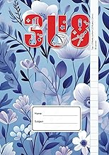 3U8 Top 1/3 Blank & Bottom 2/3 Ruled (12mm) A4 Notebook-529: Great for use as a arts, mathematics or