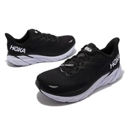 Hoka One Clifton 8 Black White Wide Last Anti-Slip Comfortable Running Shoes 1121374BWHT JS5E