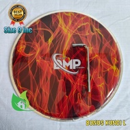 MERAH Mika Darbuka 9 inch lightning flame DMP red fire/red fire (Bonus L key)