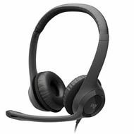 Logitech H390 Wired USB-A Computer Headset with Noise Cancelling Mic for Video Meeting Music Gaming
