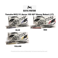 Yamaha NVX V1 Aerox 155 60th Kenny Robert (17) Body Sticker