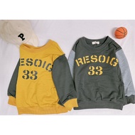 5-17 Boys Children Color Patchwork Sweatshirt Top Outing Clothes 80109