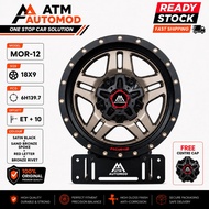 MONSTERIMS Sport Rim 18  MOR-12 Wheels 4x4 18x9 6H139.7 ET10 - READY STOCK