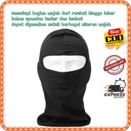 Masker Full Face Spandex Motor Helm Balaclava Ninja Polos Mask / Maske