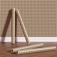 Retro Rattan Stickers Wallpaper Self-Adhesive Furniture Cabinet Transformation Refurbishment Wardrob