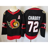 NHL Hockey Jersey Hockey Jersey Senate Home Hockey Jersey Embroidered American Long-Sleeved Sportswe
