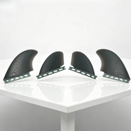 4 Pieces Fiberglass Surfboard Fins Exact Surfboard Fins with Perforated Base High-Speed Reinforced f