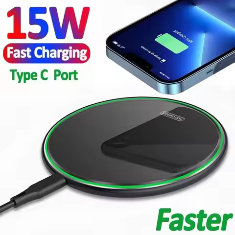 15W Wireless Charger Pad Desktop Wireless Charger For iPhone Smart Phone Wireless Chargers Induction