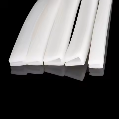 1 Meter Silicone U Shape Strip High Temperature Resistant Sealing Strip Edge Trim Glazing Weatherstr