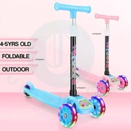 Dhd Kids Foldable Kick Ride-On Push Scooter For Kids Outdoor Toy Folding Scooter For Boys And Girls