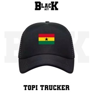 GHANA FLAG TRUCKER HAT