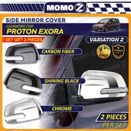 Car Proton EXORA Side Mirror Cover Accessories Shining Matte Black Forged Fiber Carbon Chrome Faceli
