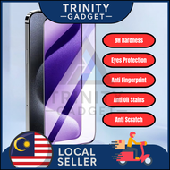 【AG Bluematte Full】9H Full Glue Anti Bluematte Tempered Glass Anti-fingerprint Scratch Protection Fo