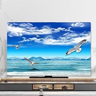 Beach Seascape Pattern Environmental Protection Waterproof Thickening TV Cover Dust Cover TV Cloth/computer Cover Desktop/Wall Hanging/curved Screen/cover, Living Room/(Size:49-52IN(118x70cm),Color:B)