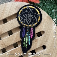 Dream Catcher ขนนก ตัวรีดติดเสื้อ อาร์มรีด อาร์มปัก ตกแต่งเสื้อผ้า หมวก กระเป๋า แจ๊คเก็ตยีนส์ Hippie Embroidered Iron on Patch