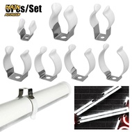 MAINAUSHUI6W 5Pcs Spring Terry Clip, Clamp Holders With Rubber Protection Lamp Tube Clip, T3/T4/T5/T