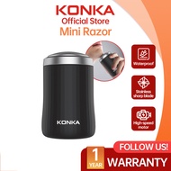 KONKA Portable Mini Men's Razor Waterproof Shaver  Pocket Size Rechargeable Shaver Waterproof Mini B