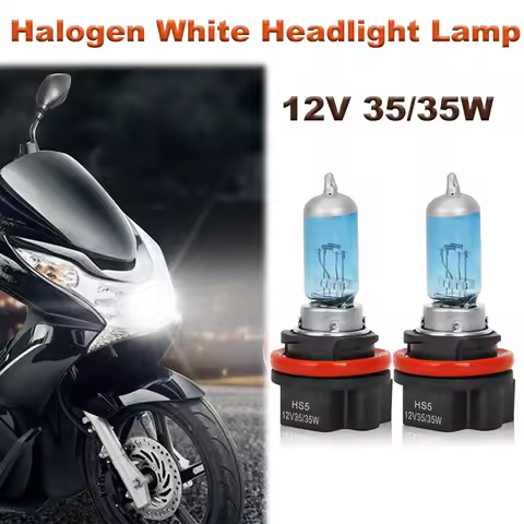 For Honda PCX125 PCX150 NHX110 2008 - 2012 1/2 Pcs Motorcycle HS5 Headlight Bulb 12V 35/35W Halogen