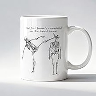 Funny Skeleton Anatomy Mug, Gifts for Medical Students Ceramic Coffee Mug, Anatomy Gifts, Foot Bone