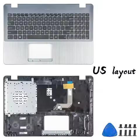 New Cover For X542 X542U X542UR X542BA R542UA A580 F580 FL8000U LCD Back Cover Front Bezel Palmrest 