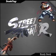Metal Sticker Street Fighter 街头霸王 Alloy Logo Icon - ryu ken chun li guile akuma bison capcom not ban