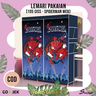 MURAH MERIAH !! LEMARI PORTABLE SERBAGUNA/ LEMARI KARAKTER/ LEMARI GANTUNG/ BANYAK SLOT/ KARTUN (105