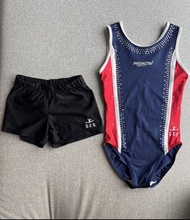 Proactiv Gymnastics Leotard and shorts size CME for 7-8 years old